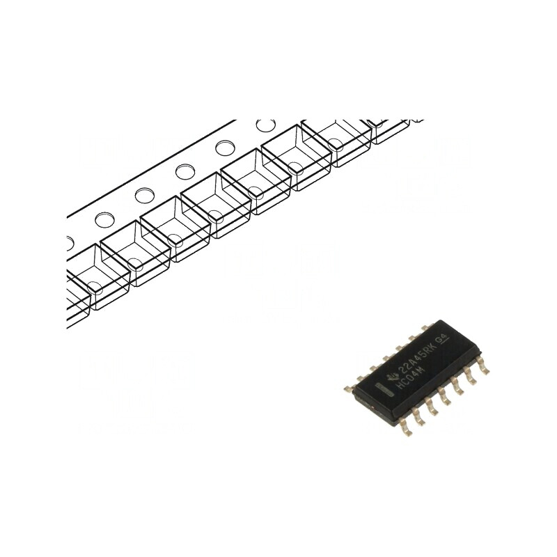 IC digital NOT CH: 6 CMOS SMD SO14 2-6VDC HC | Electronic-mag.ro | Componente Electronice