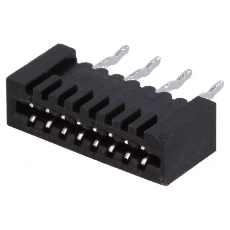 Conector FFC/FPC drept 8 PIN Non-ZIF THT cositorit 20mΩ 1mm | Electronic-mag.ro | Componente Electronice