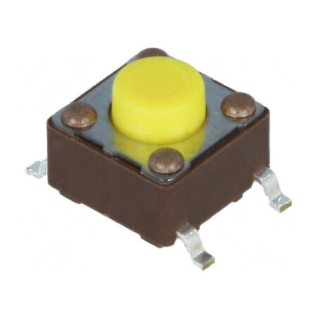 Microîntrerupător TACT SPST-NO 0,05A 12VDC SMT | Electronic-mag.ro | Componente Electronice