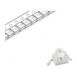 LED SMD Gull Wing Verde 40-100mcd 2.5x2x2.8mm 20° 20mA | Electronic-mag.ro | Componente Electronice