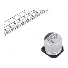 Condensator electrolitic SMD 33uF 100VDC ±20% -55÷105°C | Electronic-mag.ro | Componente Electronice