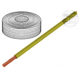 Cablu LifY 1x0,1mm² litat Cu PVC galben 300V 15-80°C | Electronic-mag.ro | Componente Electronice