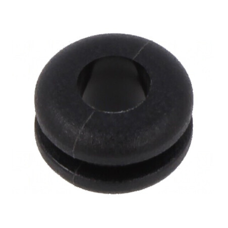 Manșon Ø 8mm pentru orificiu 5mm, negru, grosime panou max. 1,5mm | Electronic-mag.ro | Componente Electronice