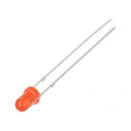 LED 3mm roșie 10000-12000mcd 30° convex | Electronic-mag.ro | Componente Electronice