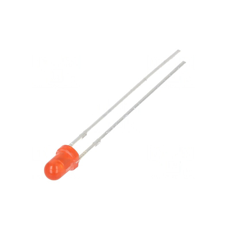 LED 3mm roșie 10000-12000mcd 30° convex | Electronic-mag.ro | Componente Electronice