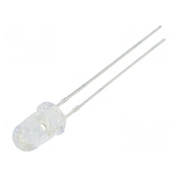 LED 5mm roșie 50000-60000 mcd 15° convex | Electronic-mag.ro | Componente Electronice