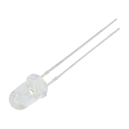 LED 5mm roșie 50000-60000 mcd 15° convex | Electronic-mag.ro | Componente Electronice