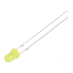 LED 3mm galben 10000-12000mcd 30° convex | Electronic-mag.ro | Componente Electronice