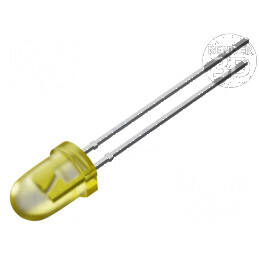 LED 5mm galben 14400÷18000mcd 30° convex | Electronic-mag.ro | Componente Electronice