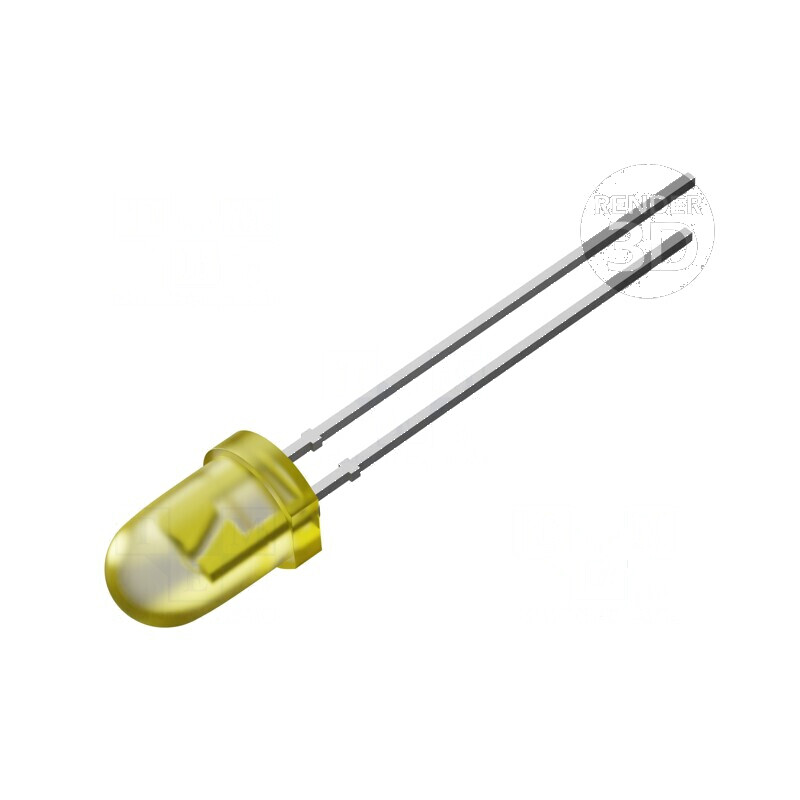LED 5mm galben 14400÷18000mcd 30° convex | Electronic-mag.ro | Componente Electronice