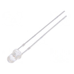 LED 3mm galbenă 15000-20000mcd 30° convex | Electronic-mag.ro | Componente Electronice
