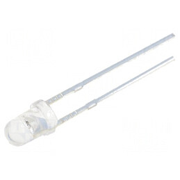 LED 3mm Albastru 2180-3000mcd 30° Convex | Electronic-mag.ro | Componente Electronice