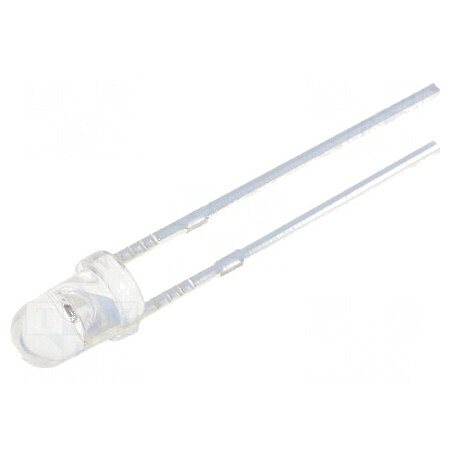 LED 3mm Albastru 2180-3000mcd 30° Convex | Electronic-mag.ro | Componente Electronice