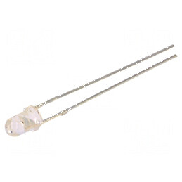 LED 3mm portocalie 1120-1560mcd 30° convex | Electronic-mag.ro | Componente Electronice