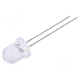 LED 8mm Portocalie 1120-1560mcd 30° Convex | Electronic-mag.ro | Componente Electronice