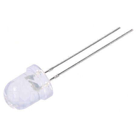 LED 8mm Portocalie 1120-1560mcd 30° Convex | Electronic-mag.ro | Componente Electronice