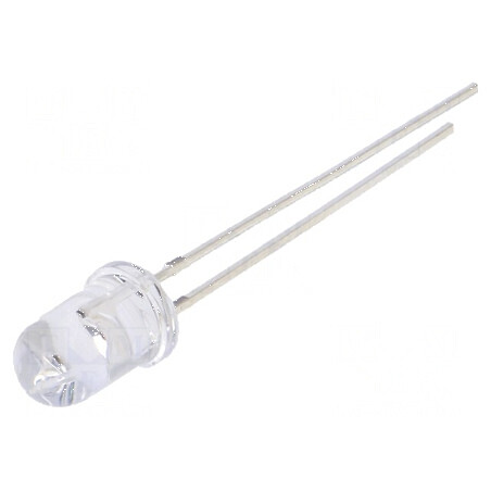 LED 5mm roșie 12VDC 1120-1560mcd 30° convex | Electronic-mag.ro | Componente Electronice