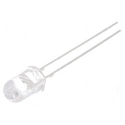 LED 5mm roșie 1120-1560mcd 30° convex 5VDC | Electronic-mag.ro | Componente Electronice