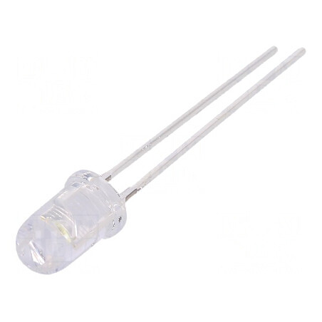 LED 5mm alb rece 8400-10000mcd 60° convex | Electronic-mag.ro | Componente Electronice