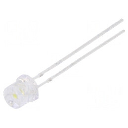 LED 5mm Alb Rece 2180-2500mcd 140° Plat | Electronic-mag.ro | Componente Electronice