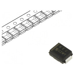 Diodă TVS 600W 6,8V 60A Unidirecțională SMB Bandă | Electronic-mag.ro | Componente Electronice