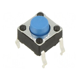 Microîntrerupător TACT SPST-NO 0,05A 12VDC THT | Electronic-mag.ro | Componente Electronice
