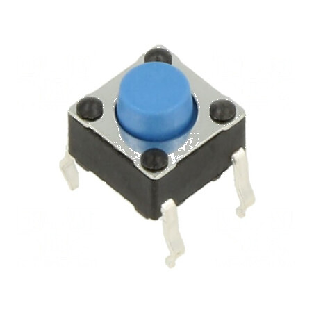 Microîntrerupător TACT SPST-NO 0,05A 12VDC THT | Electronic-mag.ro | Componente Electronice