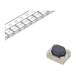 Microîntrerupător TACT SPST-NO 0,05A/16VDC SMT Poz: 2 | Electronic-mag.ro | Componente Electronice