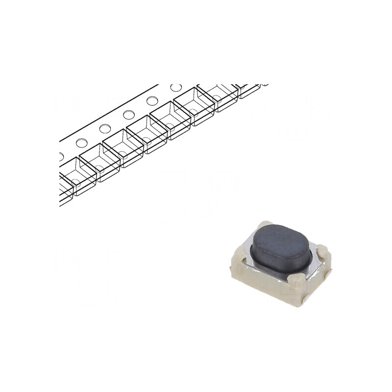 Microîntrerupător TACT SPST-NO 0,05A/16VDC SMT Poz: 2 | Electronic-mag.ro | Componente Electronice