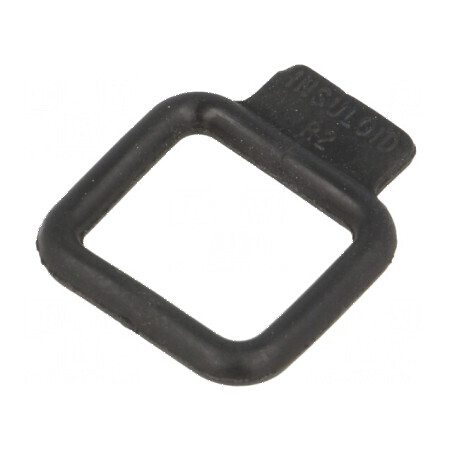 Buclă de întindere PVC neagră 23,8mm x 22mm CRADLE CLIP | Electronic-mag.ro | Componente Electronice