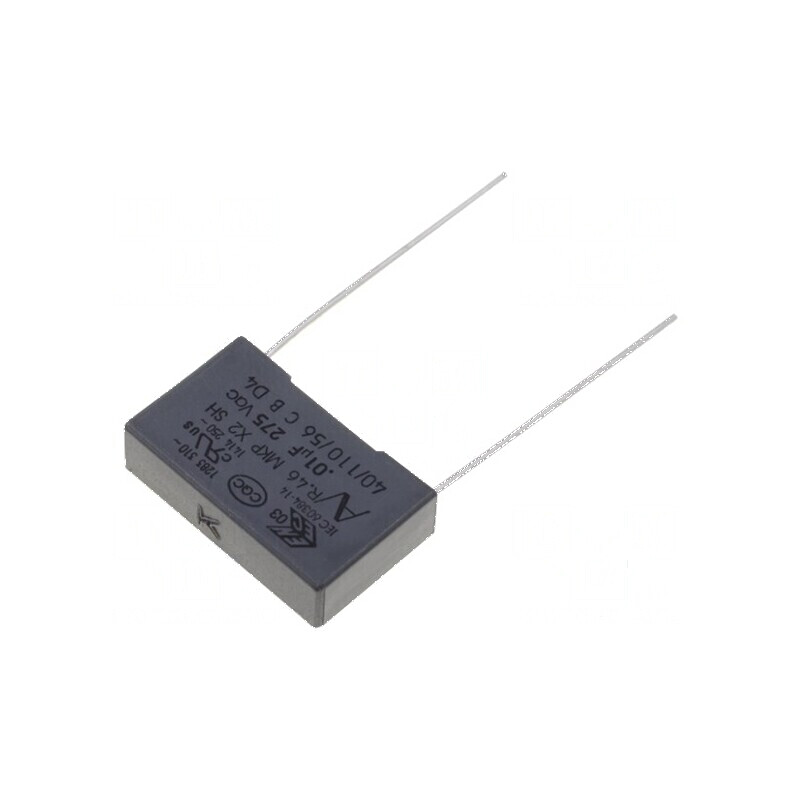 Condensator polipropilenă X2 R46 10nF 18x5x11mm THT ±10% | Electronic-mag.ro | Componente Electronice Condensator polipropilenă X2 R46 10nF 18x5x11mm THT ±10% | Electronic-mag.ro | Componente Electronice