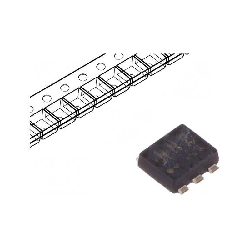 Tranzistor N-MOSFET 30V 1,6A 0,5W UF6 x2 | Electronic-mag.ro | Componente Electronice