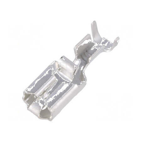 Terminal plat 6,3mm mamă crimpat pe cablu 2,5-4mm² | Electronic-mag.ro | Componente Electronice