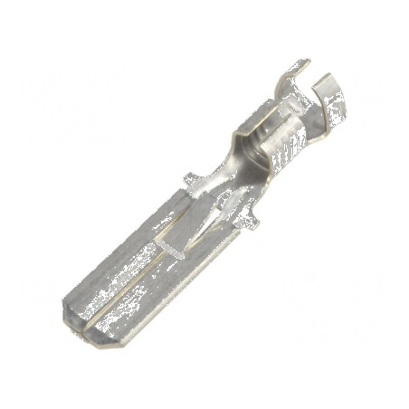 Terminal plat 6,3mm 0,8mm tată pentru cablu 4÷6mm2 crimpat drept | Electronic-mag.ro | Componente Electronice