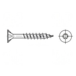 Şurub lemn 4,5x40 Torx TX20 SPAX BN 15002 | Electronic-mag.ro | Componente Electronice