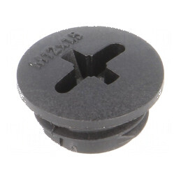 Capac de protecție M12 1,5 IP54 poliamidă neagră SKINDICHT® | Electronic-mag.ro | Componente Electronice