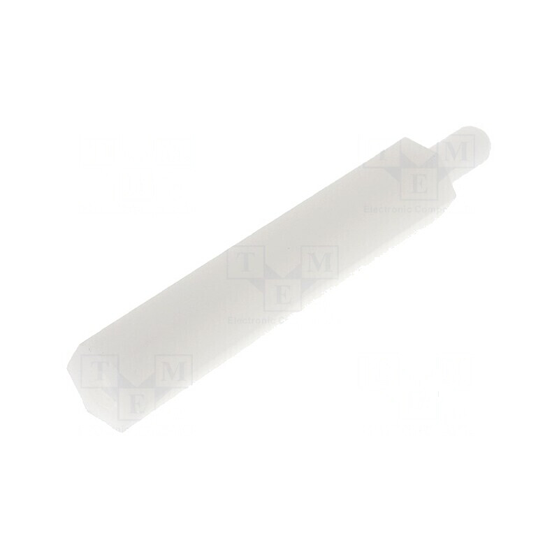 Piuliță distanțieră hexagonală poliamidă M3 30mm | Electronic-mag.ro | Componente Electronice