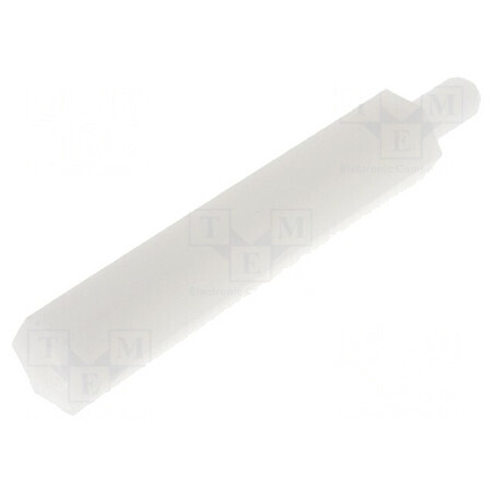 Piuliță distanțieră hexagonală poliamidă M3 30mm | Electronic-mag.ro | Componente Electronice