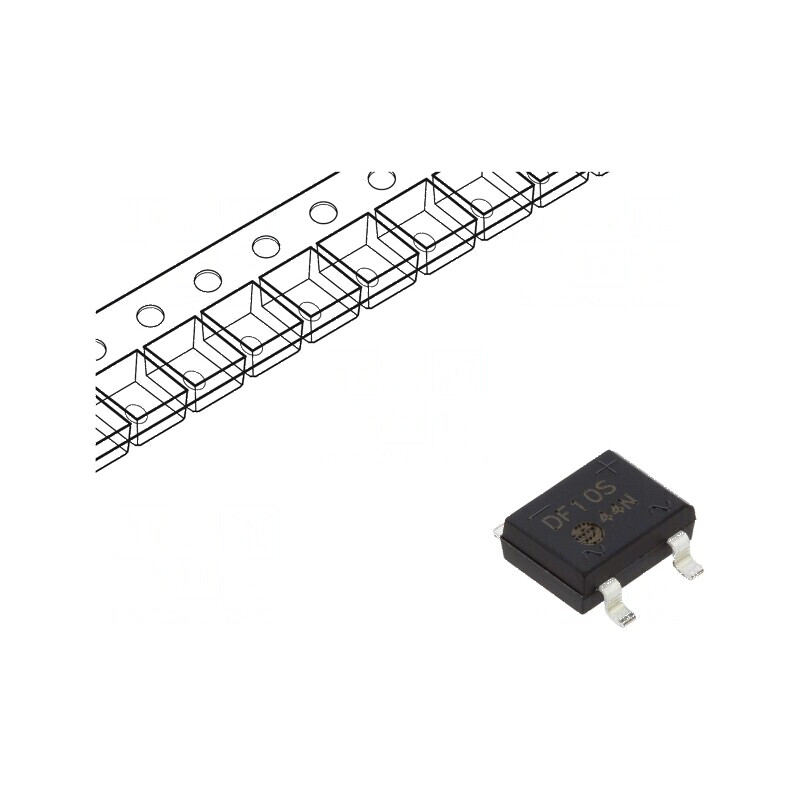 Punte redresoare monofazat Urmax 1kV 1A 50A DFS THT | Electronic-mag.ro | Componente Electronice