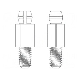 Distanțier PCB Poliamidă 66 22,2mm Natural UL94V-2 | Electronic-mag.ro | Componente Electronice