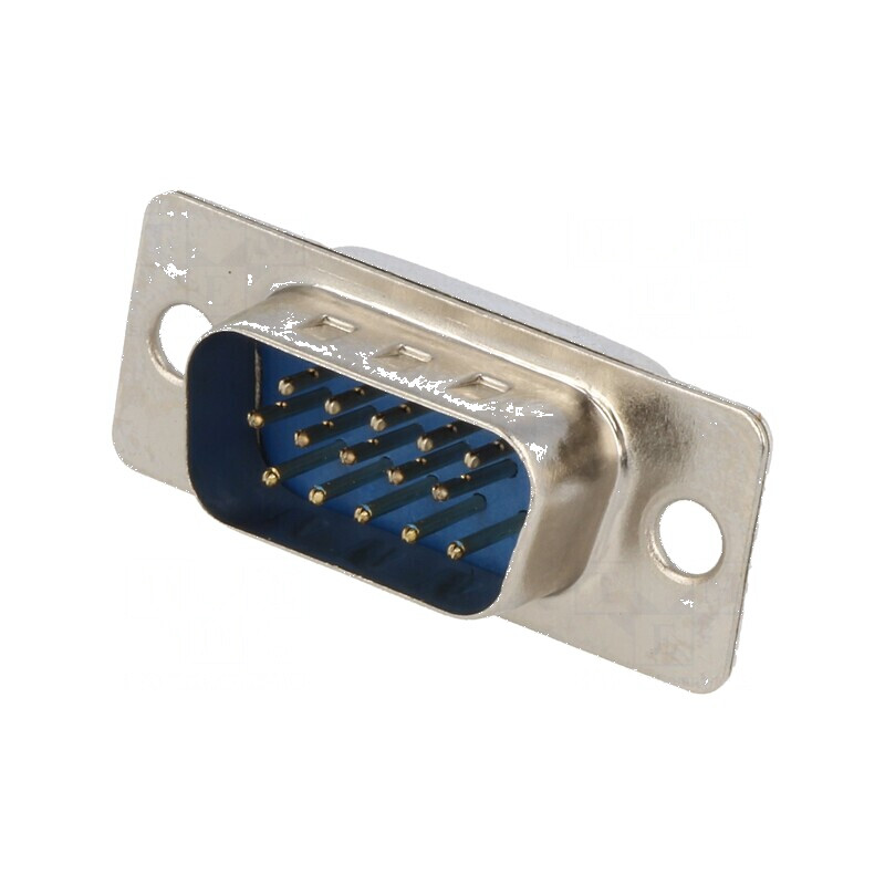 Conector D-Sub HD 15 PIN tată cablu drept lipire 5A | Electronic-mag.ro | Componente Electronice