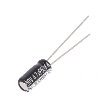 Condensator electrolitic THT 4,7uF 50V Ø5x11mm 2mm Raster | Electronic-mag.ro | Componente Electronice
