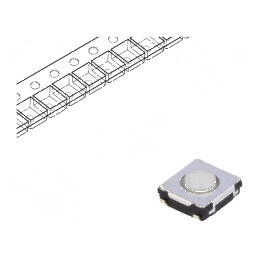 Microîntrerupător TACT SPST 0,02A 15VDC SMT Poz: 2 | Electronic-mag.ro | Componente Electronice