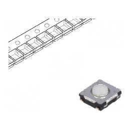 Microîntrerupător TACT SPST 0,02A/15VDC SMT Poz: 2 | Electronic-mag.ro | Componente Electronice