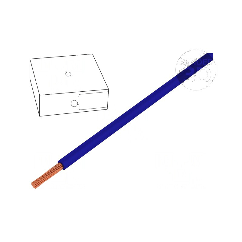 Cablu H05V-K 0,5mm² PVC albastru ultramarin 100m | Electronic-mag.ro | Componente Electronice