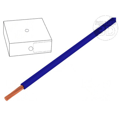 Cablu H05V-K 0,5mm² PVC albastru ultramarin 100m | Electronic-mag.ro | Componente Electronice