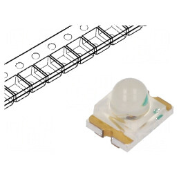 LED SMD 1210 roșie 180-285mcd 3,2x2,4mm 20mA | Electronic-mag.ro | Componente Electronice