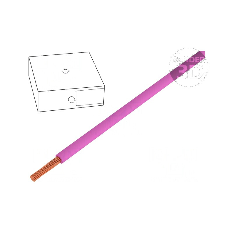 Cablu H05V-K litat 0,5mm² PVC roz 300V 500V 100m Clasa 5 | Electronic-mag.ro | Componente Electronice