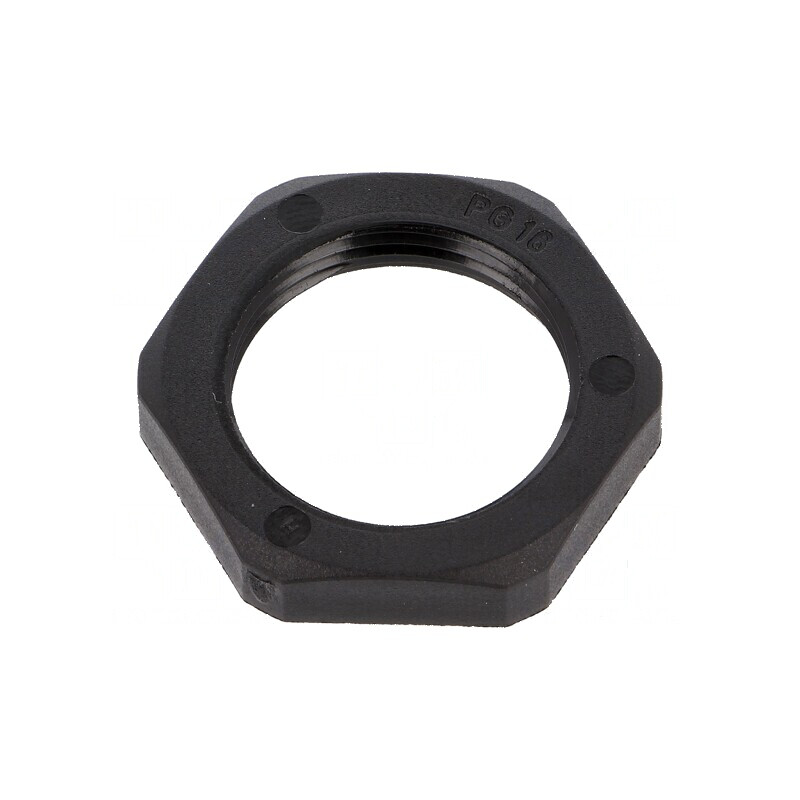 Piuliță PG16 poliamidă 6mm, Cheie 30mm, Neagră, -40÷100°C | Electronic-mag.ro | Componente Electronice Piuliță PG16 poliamidă 6mm, Cheie 30mm, Neagră, -40÷100°C | Electronic-mag.ro | Componente Electronice