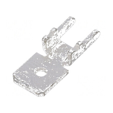 Terminal plat 6,4mm 0,8mm tată THT alamă cositorit drept | Electronic-mag.ro | Componente Electronice